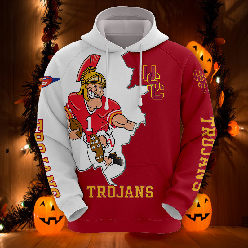 Usc Trojans Halloween Hoodie – Mascot Graphic Unisex Pullover